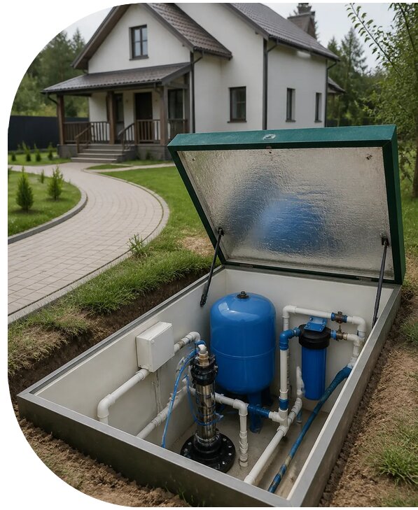 Автономное водоснабжение дома в Обнинске от 152250 р. | АПаруса-Бнн